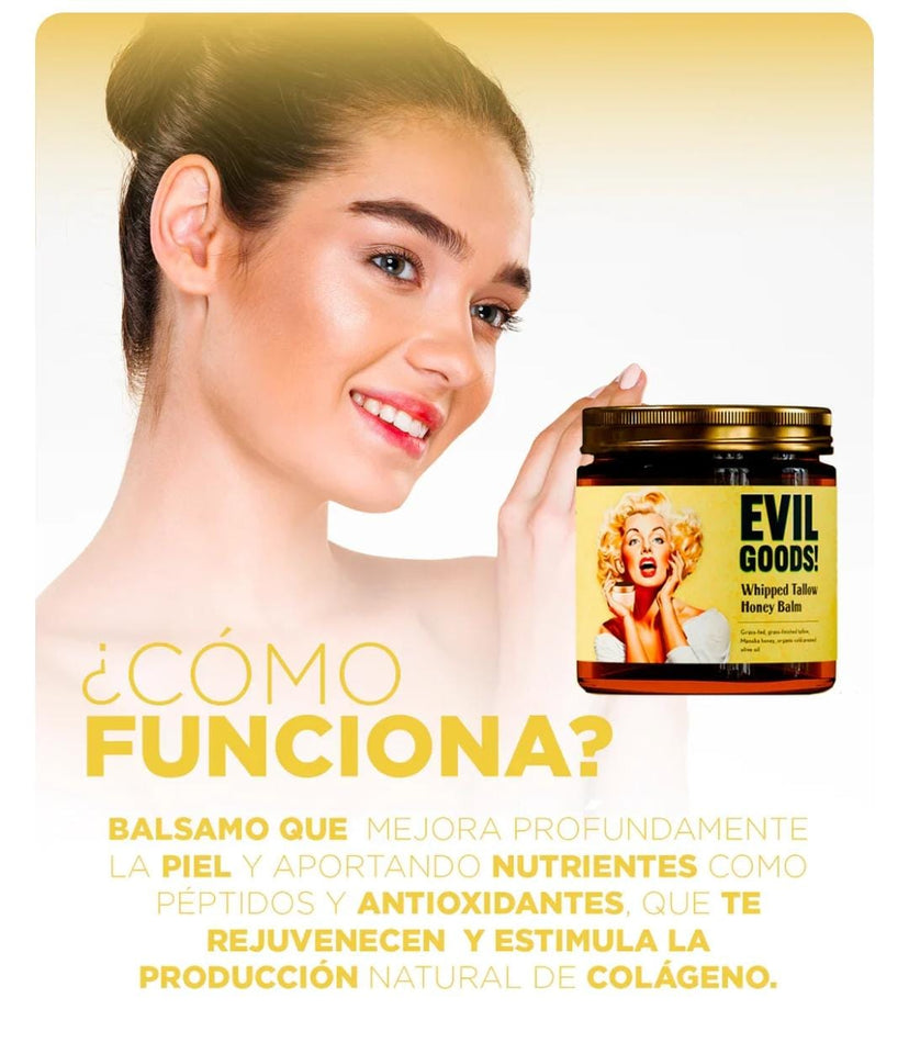 EVIL GOODS®- BALSAMO DE MIEL Y SEBO DE RES ANTI-ENVEJECIMIENTO